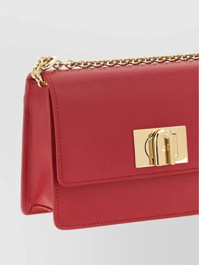 Furla Mini Chain Strap Crossbody Bag In Red