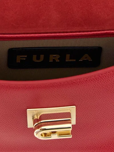 Furla Mini Chain Strap Crossbody Bag In Red