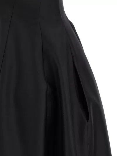 Alberta Ferretti Alberta Ferreti Wool Silk Dress In Black
