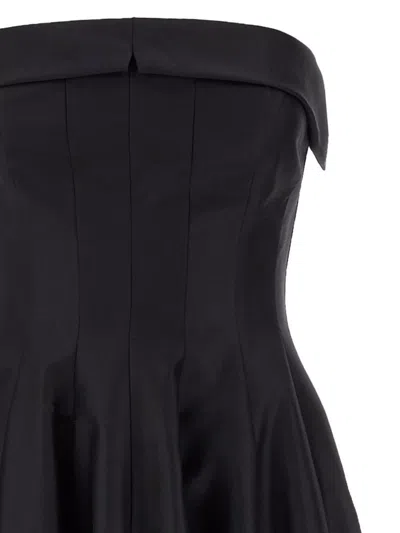Alberta Ferretti Alberta Ferreti Wool Silk Dress In Black