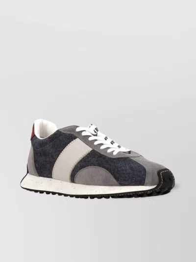 Tod's Vintage Sneakers Suede Accents In Black