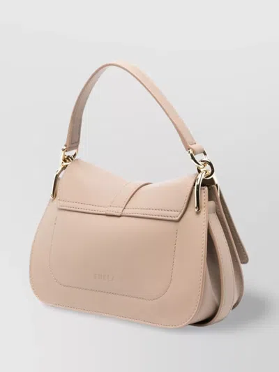 Furla Tote Bags With Top Handle And Adjustable Strap In Neutral
