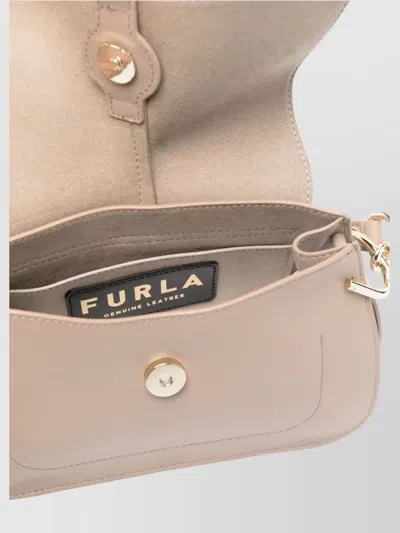 Furla Tote Bags With Top Handle And Adjustable Strap In Neutral