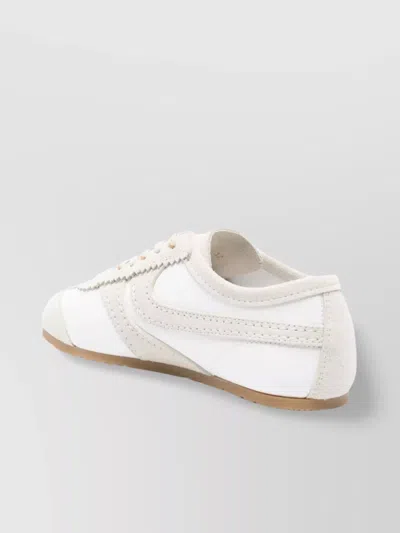 Dries Van Noten Leather Sneaker In White