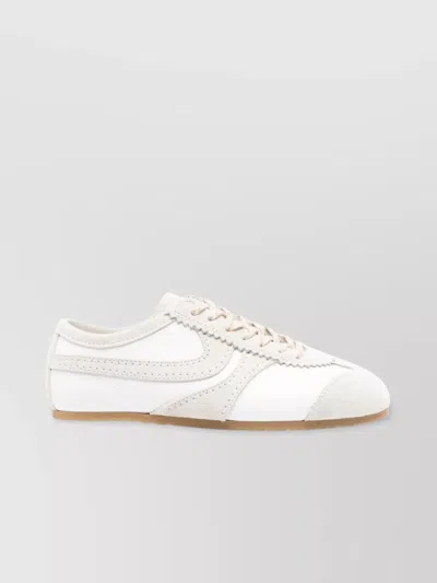 Dries Van Noten Leather Sneaker In White