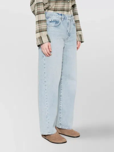 7 For All Mankind Bonnie High-waisted Twisted Jeans Clothing In Blue