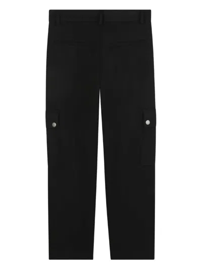 Givenchy Logo-appliqué Cargo Trousers In Black