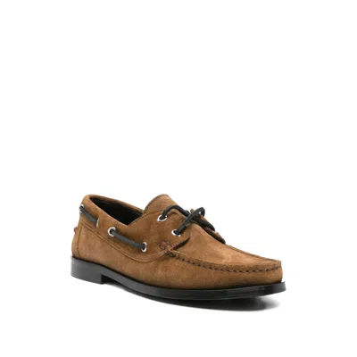 Aeyde Harris Cow Suede Leather Tobacco Loafers Tobacco In Multi