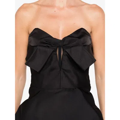 Alexander Mcqueen Silk Blend Corset In Black