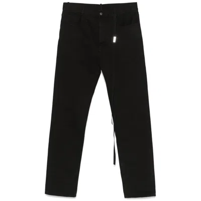 Ann Demeulemeester Denim Trousers With Belt Loops In Black