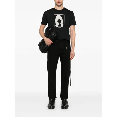 Ann Demeulemeester Denim Trousers With Belt Loops In Black