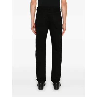 Ann Demeulemeester Denim Trousers With Belt Loops In Black