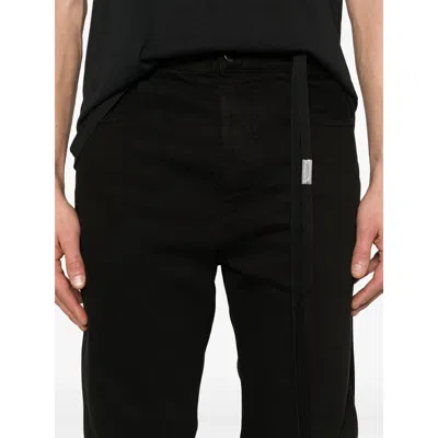 Ann Demeulemeester Denim Trousers With Belt Loops In Black