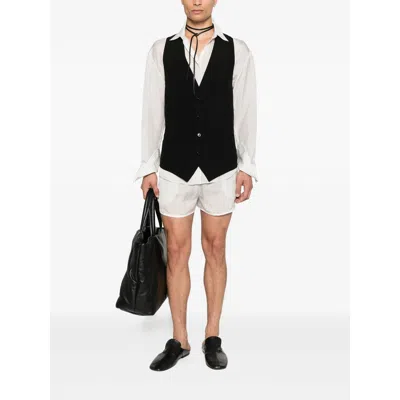 Ann Demeulemeester Juikko Vest In Black Viscose In Black