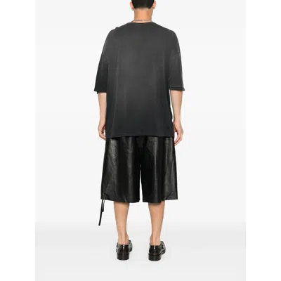 Ann Demeulemeester Dieter High Comfort T-shirt With Patches In Black