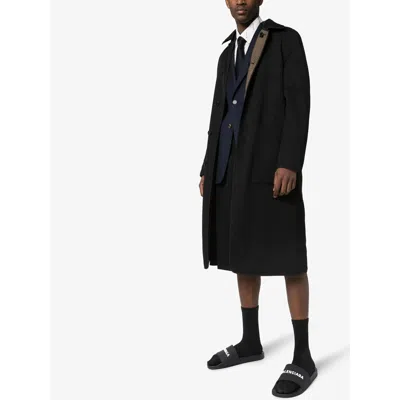 Balenciaga Pool Low Sandals With Logo In Black