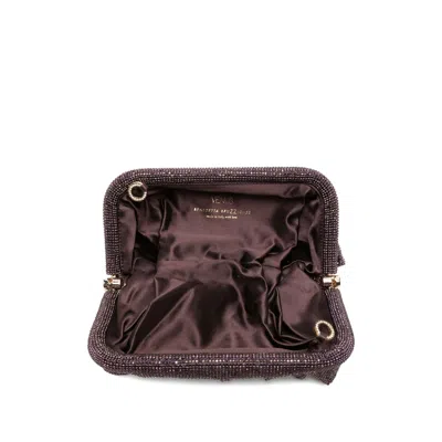 Benedetta Bruzziches Clutch Venus Grande In Tessuto Decorato  Donna In Brown
