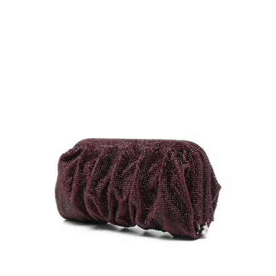 Benedetta Bruzziches Clutch Venus Grande In Tessuto Decorato  Donna In Brown