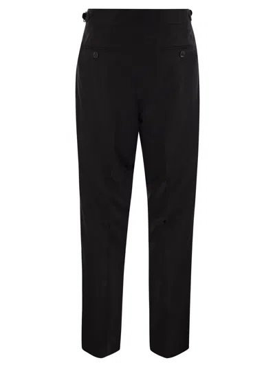 Brunello Cucinelli Double-darts Trousers In Brown