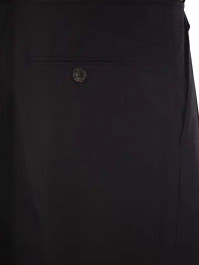 Brunello Cucinelli Double-darts Trousers In Brown