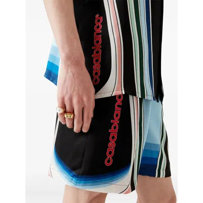 Casablanca Graphic Mountain Shorts In Multi