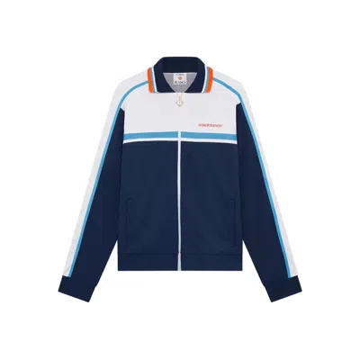Casablanca Pique Truck Jacket In Blue