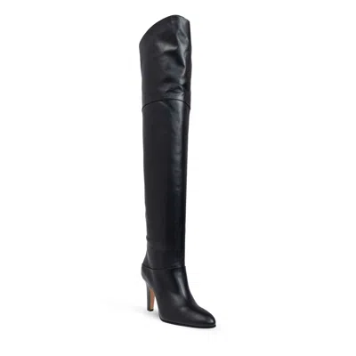Chloé Eve Leather Over-the-knee Boots In Black