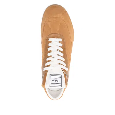 Chloé Kick Suede Leather Sneakers In Brown