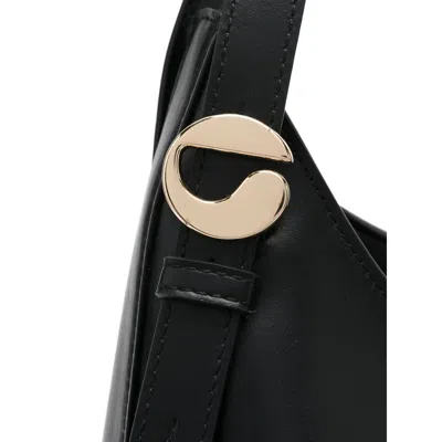 Coperni Leather Shoulder Bag In Black