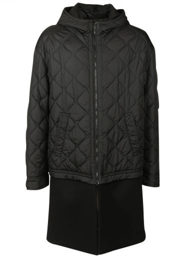 Shop Neil Barrett Padded Jacket Coat In Black