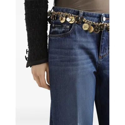 Dolce & Gabbana 5-pocket Denim Trousers In Blue