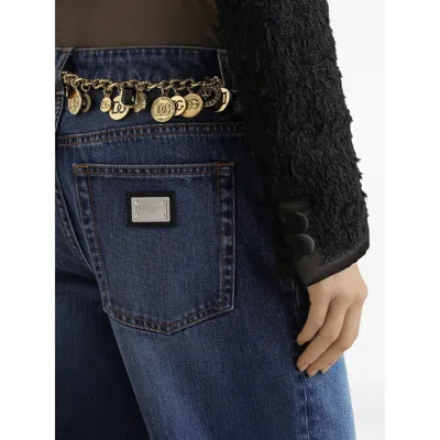 Dolce & Gabbana 5-pocket Denim Trousers In Blue