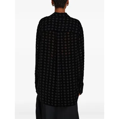 Ferragamo Black Shirts In Black