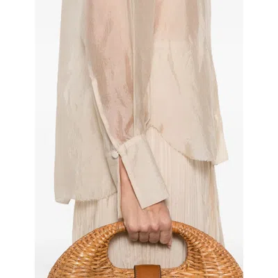 Forte Forte Organze Shirt In Nude