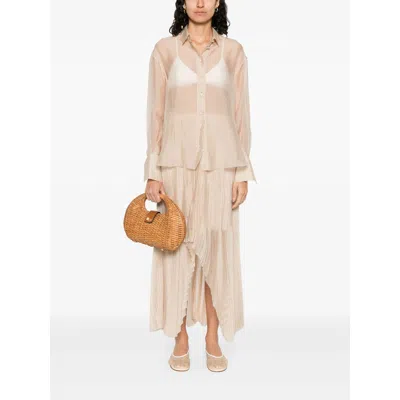 Forte Forte Organze Shirt In Nude