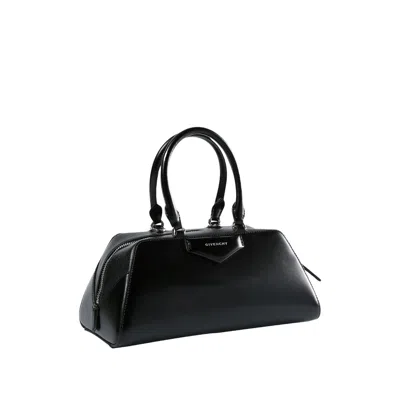 Givenchy Women Antigona East West Small Leather Shoulder Bag In Black