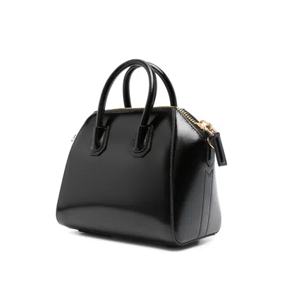 Givenchy Mini Antigona Bag In Box Leather In Black