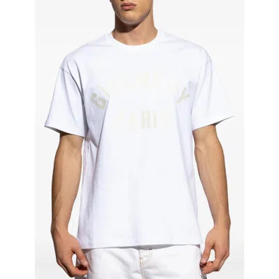 Givenchy White T-shirt With Maxi Logo On The Front In Cotton Man In White