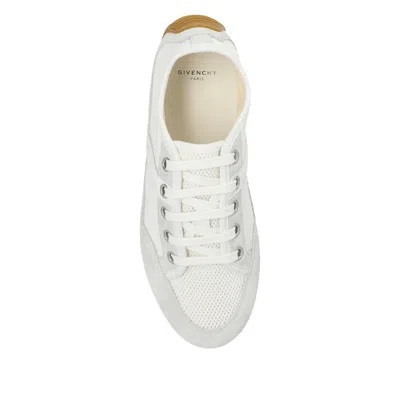 Givenchy Mesh And Suede Slim Low-top Sneakers In White