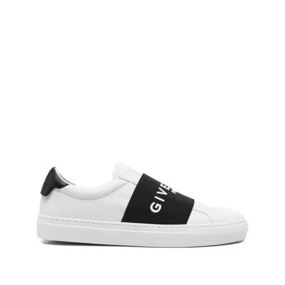 Givenchy Sneaker Urban Street In Pelle Con Fascia Elasticizzata In White