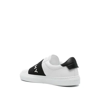 Givenchy Sneaker Urban Street In Pelle Con Fascia Elasticizzata In White