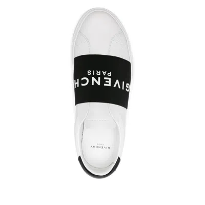 Givenchy Sneaker Urban Street In Pelle Con Fascia Elasticizzata In White