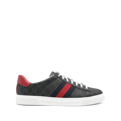 Gucci Jacquard Fabric Low-top Sneakers In Multi