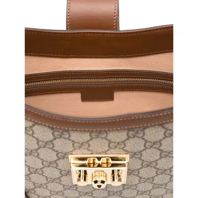 Gucci Padlock Gg Canvas Hobo Bag In White