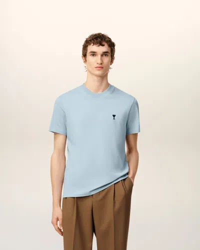 Ami Alexandre Mattiussi Ami Paris Ami Paris De Coeur Cotton T-shirt In Blue
