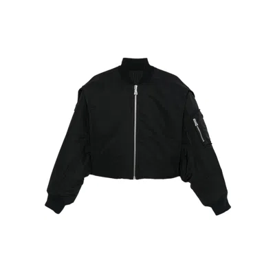 Jean Paul Gaultier Short Zip-up Jacket In Black