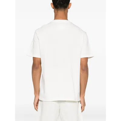 Jil Sander Men White Crewneck T-shirt With Logo Lettering On The Front In Cotton Man