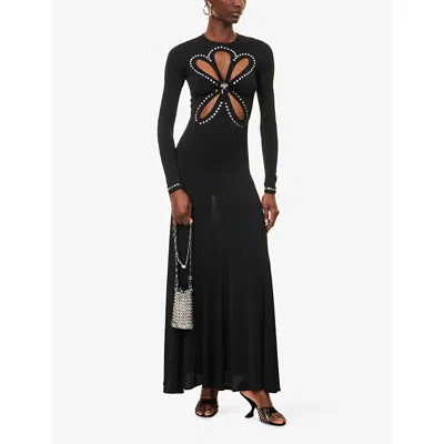 Rabanne Second Skin Effect Long Dress In Black