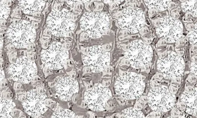 Suzy Levian Diamonds Pavé Diamond Teardrop Stud Earrings In White