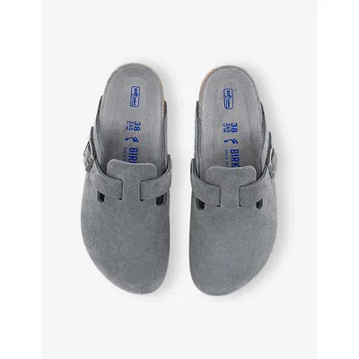 Birkenstock Slipper Boston Braided Colour Basalt Gray